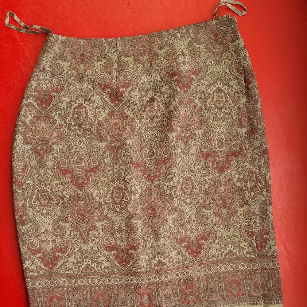 Wrap around pencil skirt